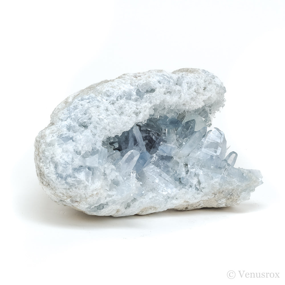 Blue Celestite on Matrix Natural Cluster from Madagascar | Venusrox