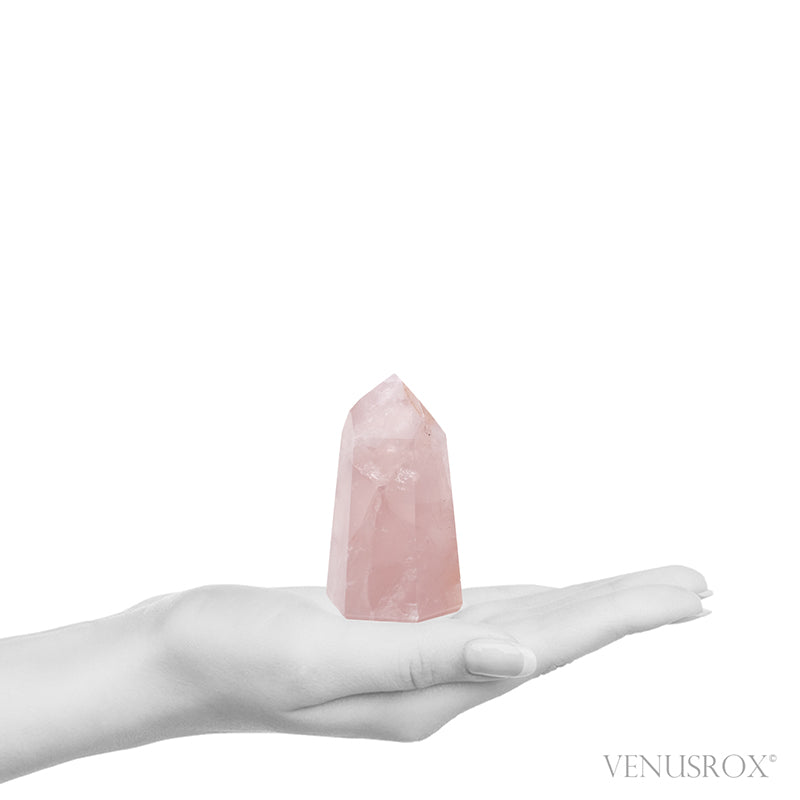 Rose Quartz Polished Point from Brazil | Venusrox