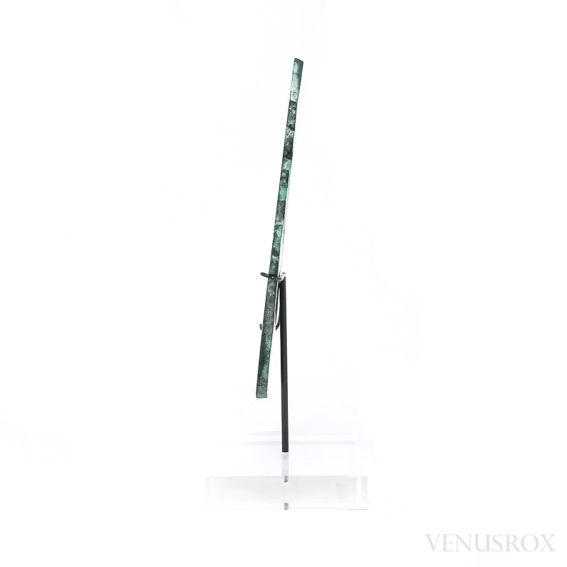 Malachite Polished Slice from the Democratic Republic of the Congo, mounted on a bespoke stand | Venusrox