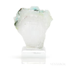 Ajoite in Quartz Polished Slice from the Messina Copper Mine, South Africa, mounted on a bespoke stand | Venusrox