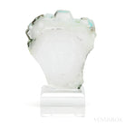 Ajoite in Quartz Polished Slice from the Messina Copper Mine, South Africa, mounted on a bespoke stand | Venusrox