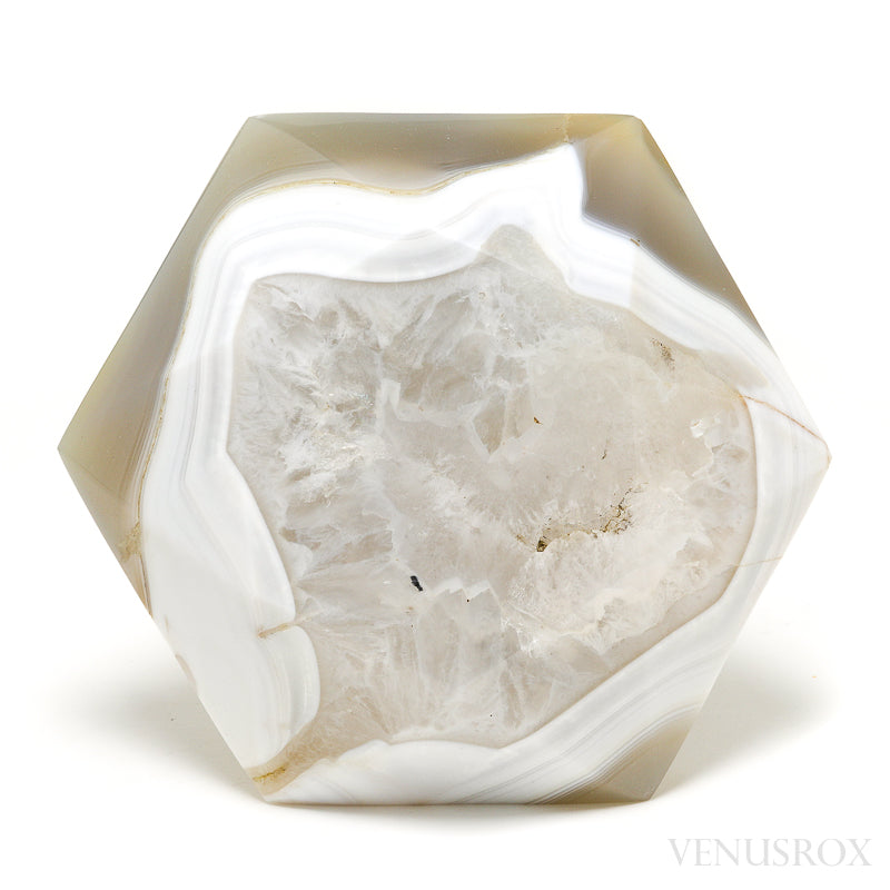 Agate with Quartz Polished Crystal from Madagascar | Venusrox