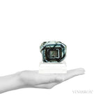 Fluorite Polished/Natural Slice from Namibia, mounted on a bespoke stand | Venusrox