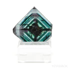 Fluorite Polished/Natural Slice from Namibia, mounted on a bespoke stand | Venusrox