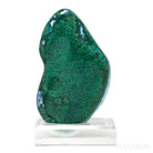 Malachite with Chrysocolla Polished Crystal from the Bagdad Mine, Arizona, USA, mounted on bespoke stand | Venusrox