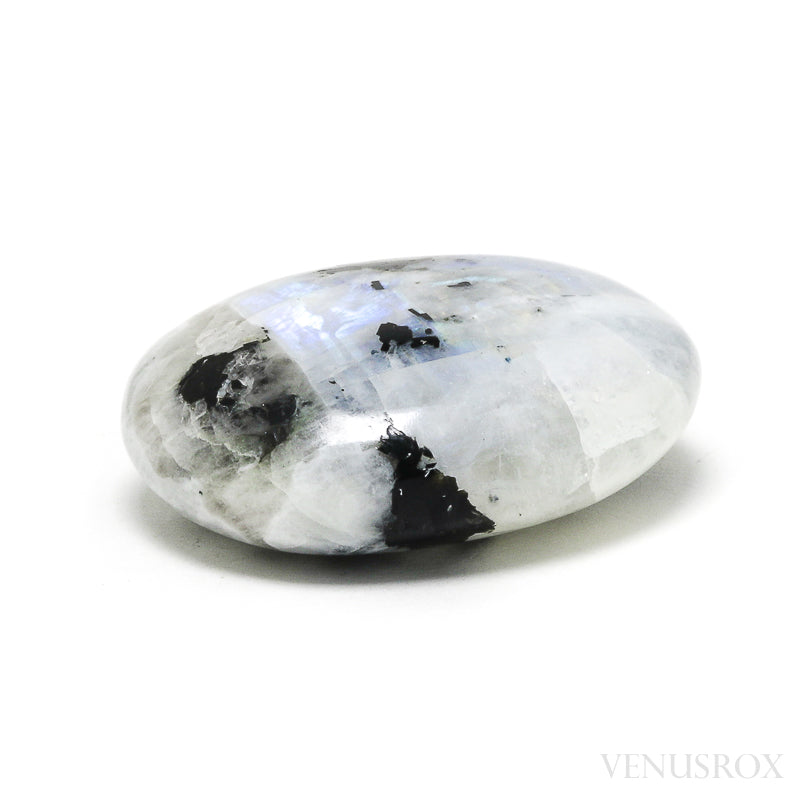 Rainbow Moonstone with Black Tourmaline Polished Crystal from India | Venusrox