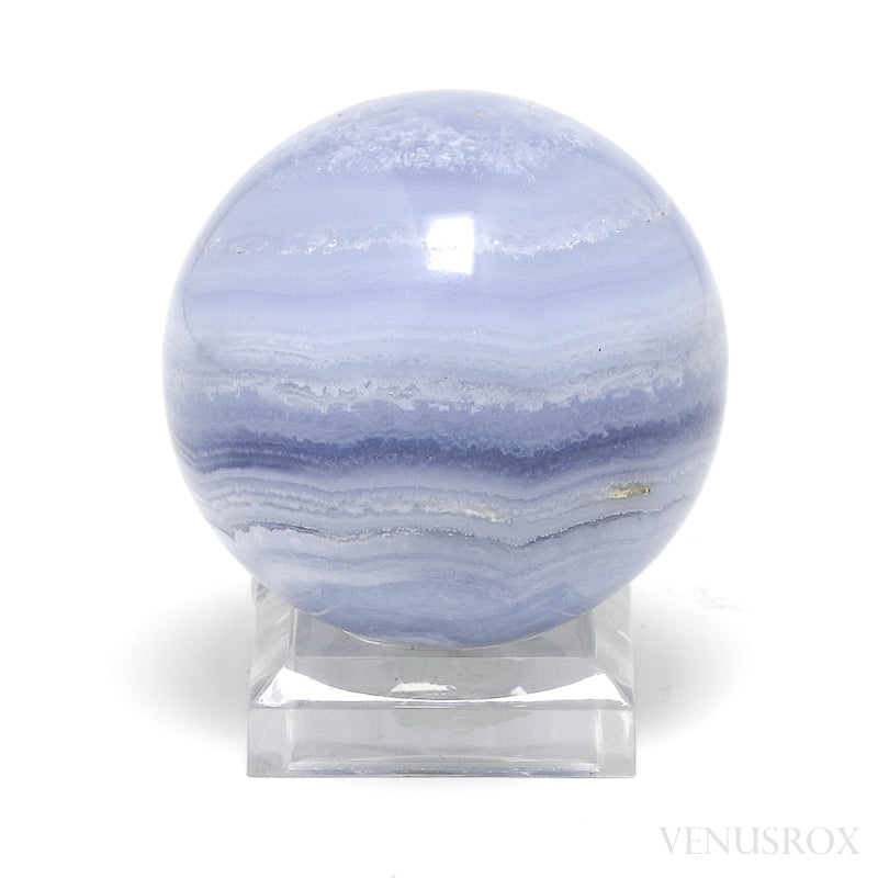 Blue Lace Agate Polished Sphere from Namibia | Venusrox
