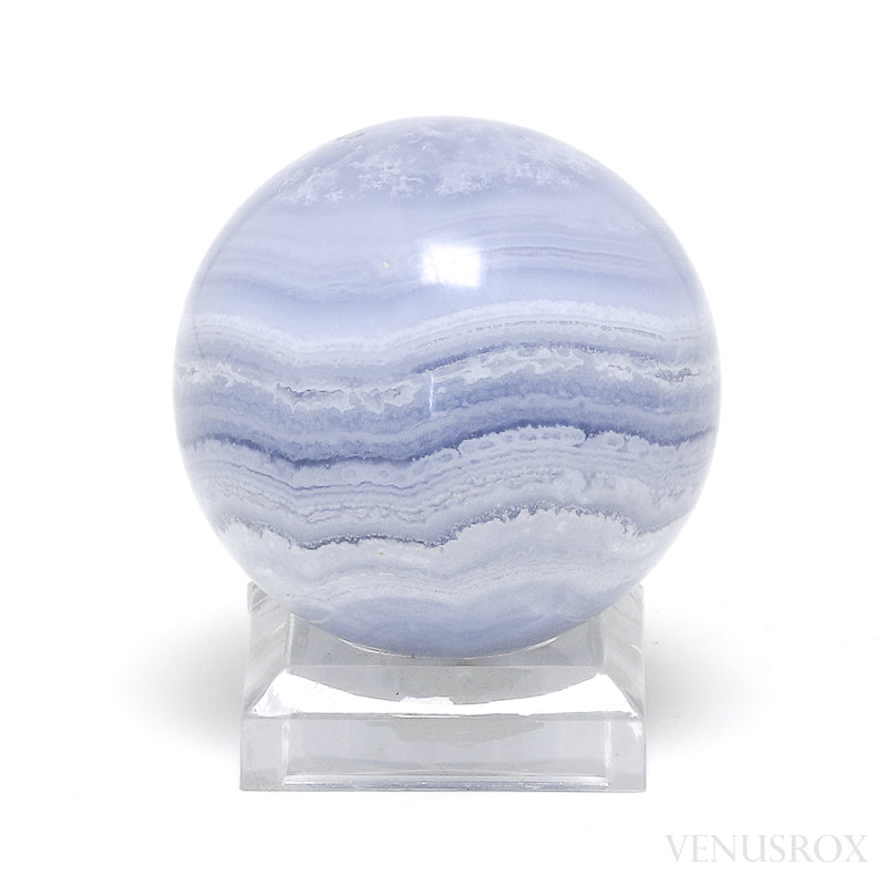 Blue Lace Agate Polished Sphere from Namibia | Venusrox