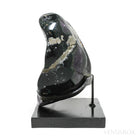 Amethyst with Calcite and Agate Polished/Natural Cluster from Uruguay mounted on a bespoke stand | Venusrox