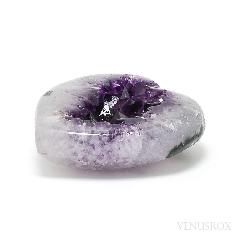 Amethyst with Quartz Polished/Natural Heart from Uruguay | Venusrox