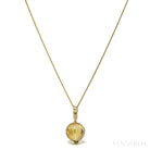 Natural Citrine Polished Sphere Pendant from Madagascar | Venusrox