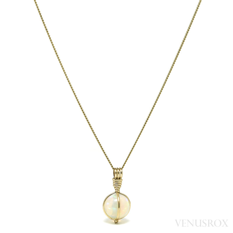 Opal Polished Sphere Pendant from Ethiopia | Venusrox