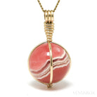 Rhodochrosite Sphere Pendant from Argentina | Venusrox