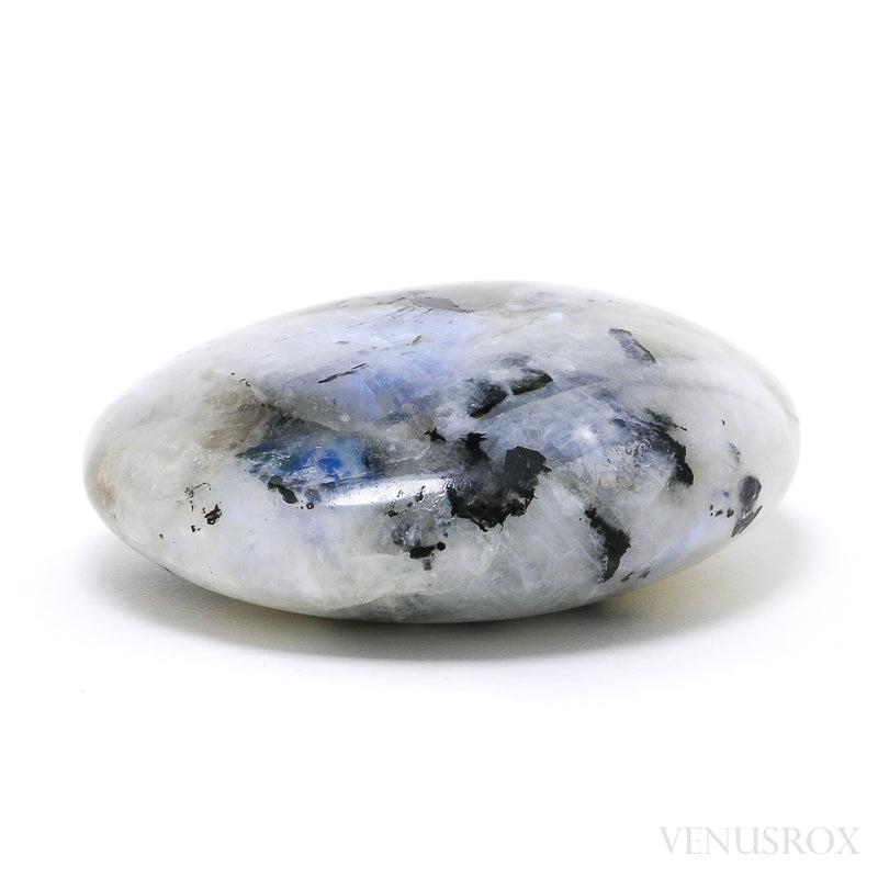 Rainbow Moonstone with Black Tourmaline Polished Crystal from India | Venusrox