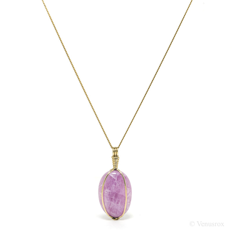 Kunzite Polished Crystal Pendant from Pakistan | Venusrox