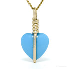 Turquoise Polished Heart Pendant from the Sleeping Beauty Mine, Arizona, USA | Venusrox