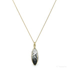 Tourmalinated Quartz Polished Crystal Pendant from India | Venusrox