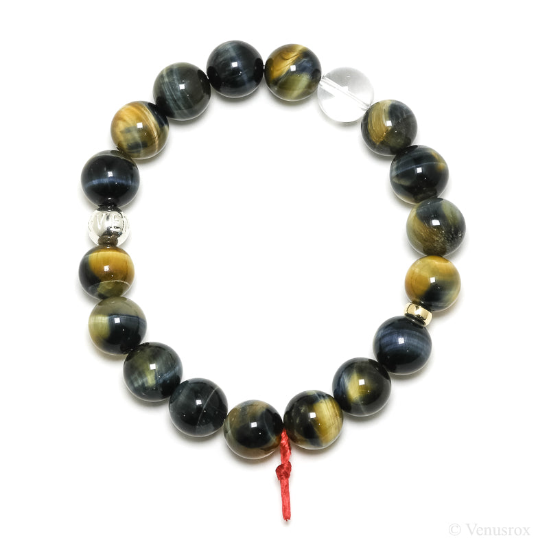 Blonde Tigers Eye with Falcons Eye Bracelet from South Africa | Venusrox