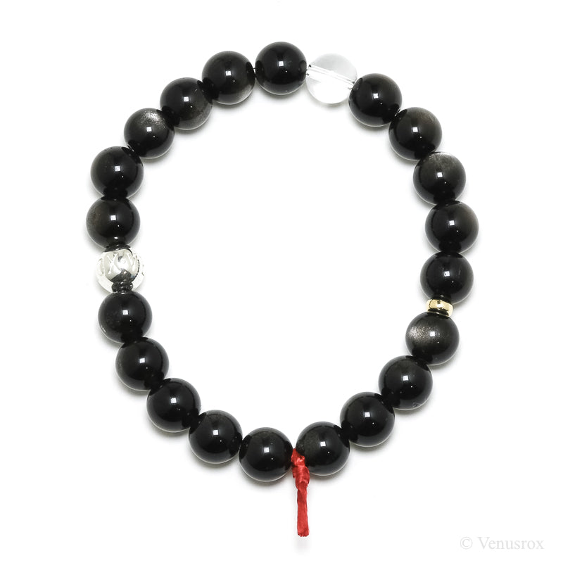 Silver Sheen Obsidian Bracelet from Mexico | Venusrox