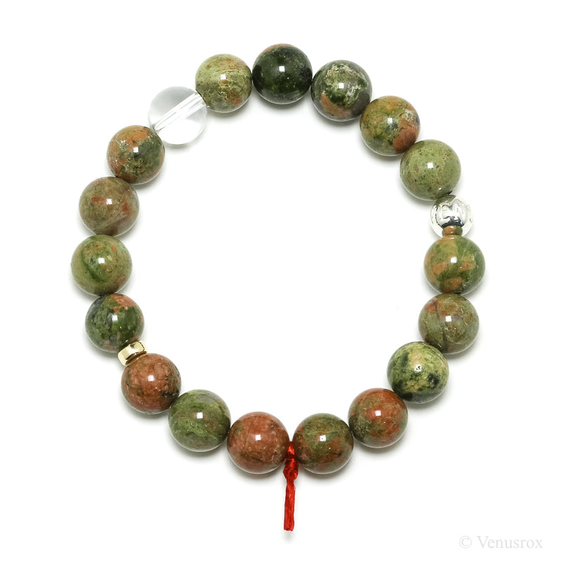Unakite Bead Bracelet from South Africa | Venusrox