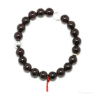 Star Almandine Garnet Bead Bracelet from India | Venusrox