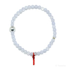 Blue Chalcedony Bead Bracelet from Malawi | Venusrox