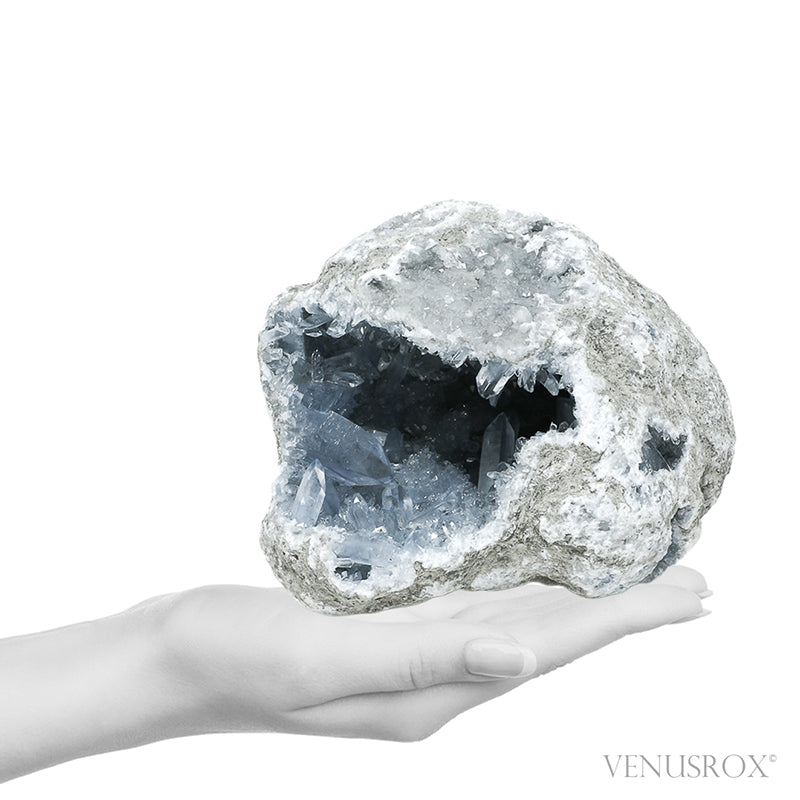 Blue Celestite Natural Cluster from Madagascar | Venusrox