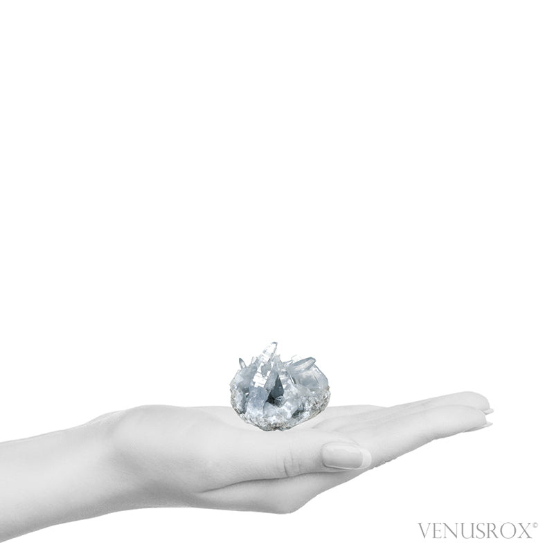 Blue Celestite Natural Cluster from Madagascar | Venusrox