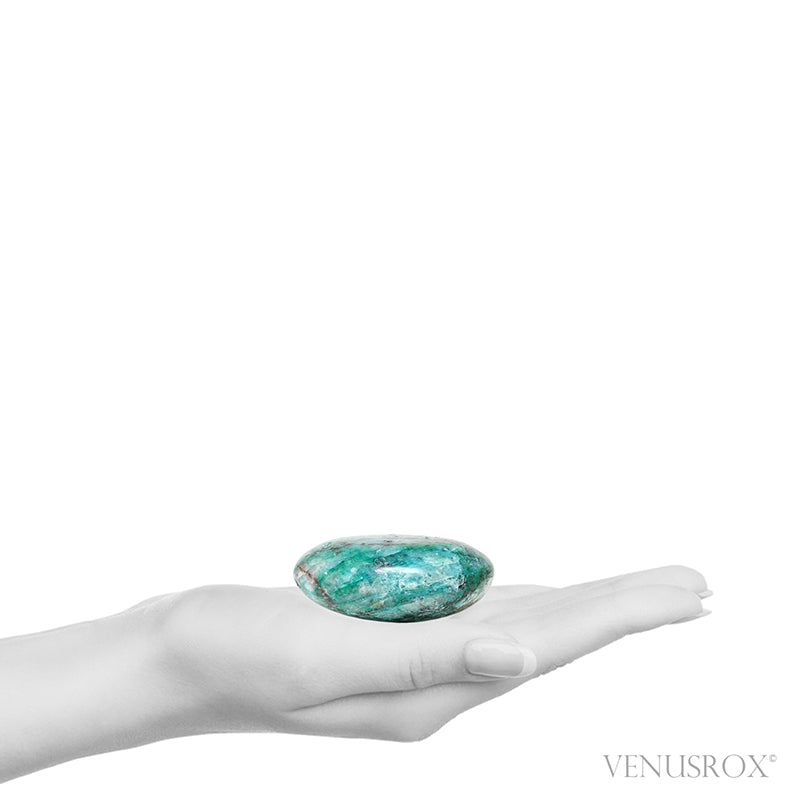 Chrysocolla in Quartz Polished Crystal from Peru | Venusrox