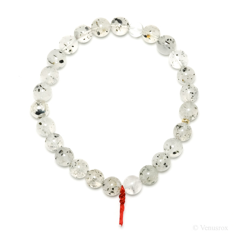 Mica in Quartz Bead Bracelet from Madagascar | Venusrox