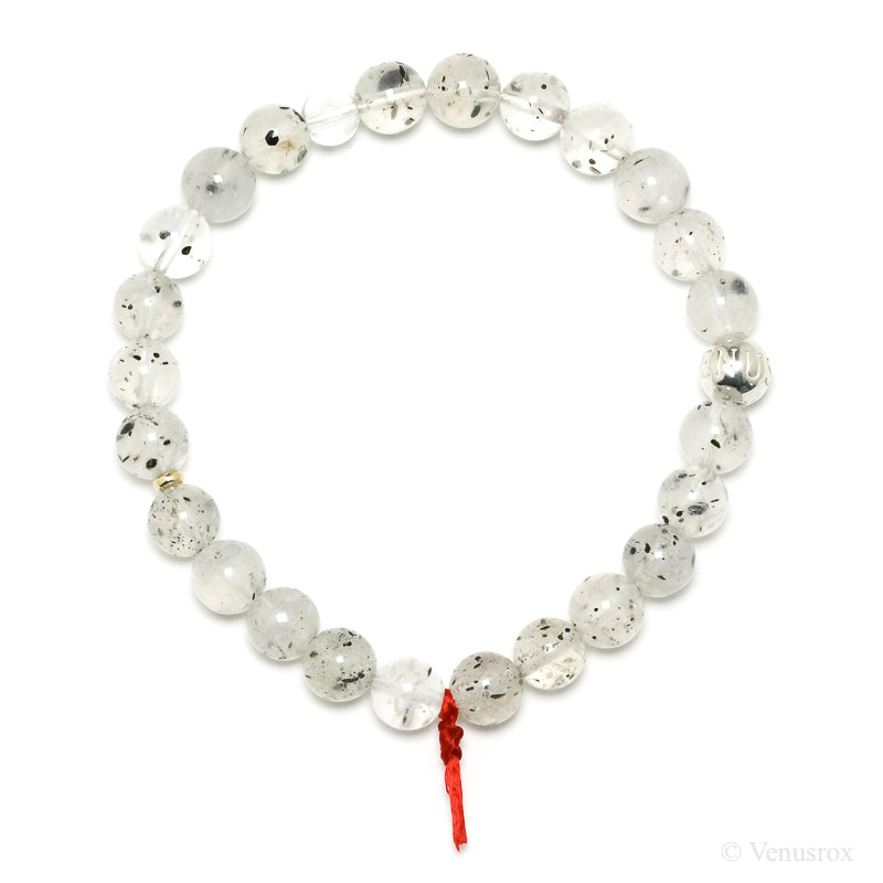 Mica in Quartz Bead Bracelet from Madagascar | Venusrox