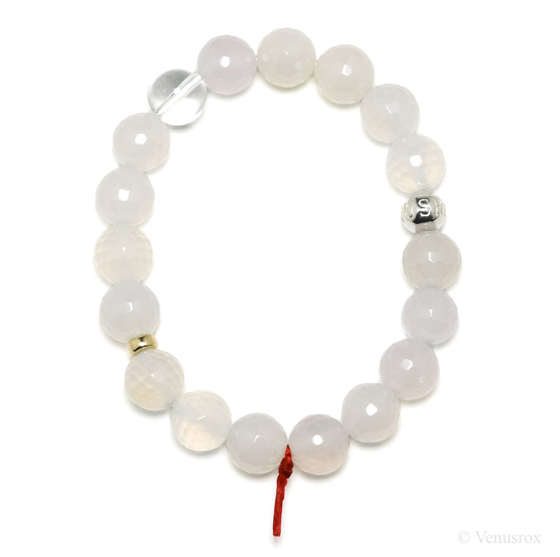 White Agate Bracelet from Brazil | Venusrox