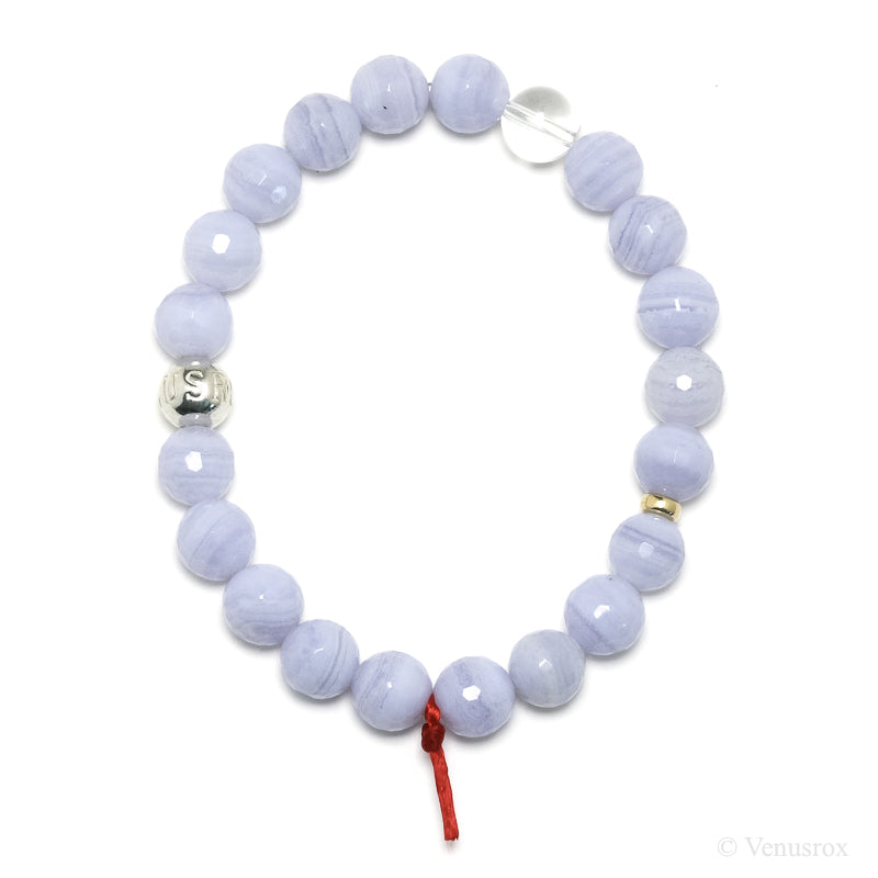 Blue Lace Agate Bracelet from Malawi | Venusrox