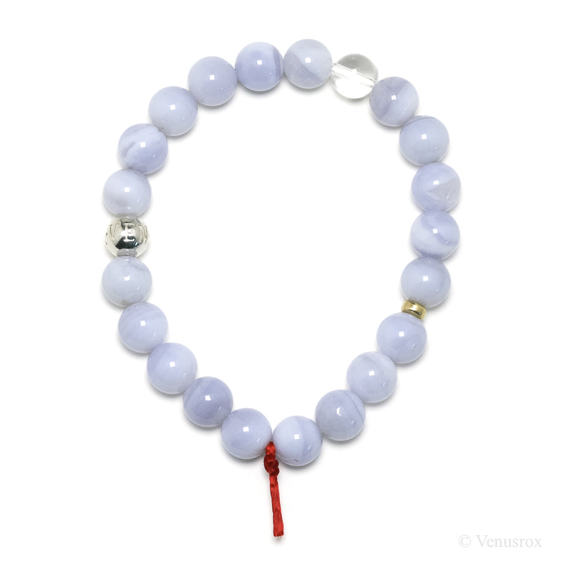 Blue Lace Agate Bracelet from Malawi | Venusrox