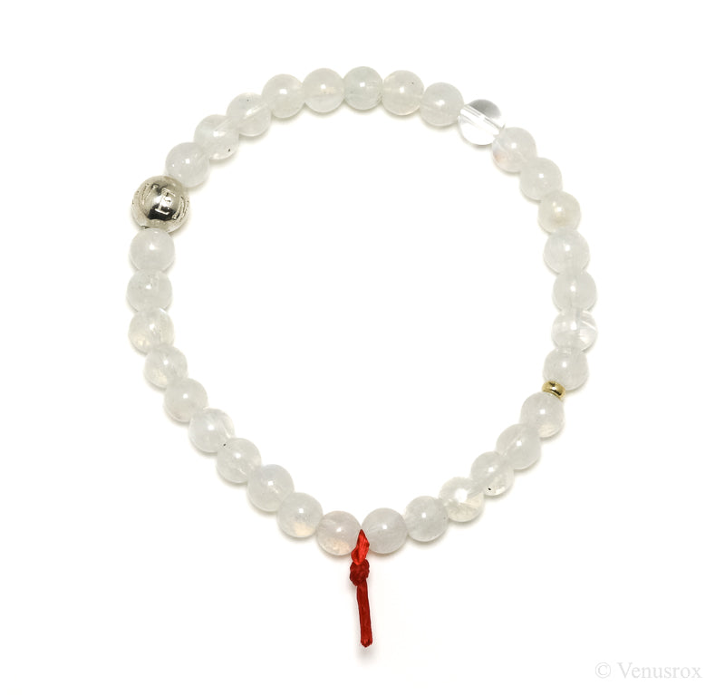 Rainbow Moonstone Bead Bracelet from India | Venusrox
