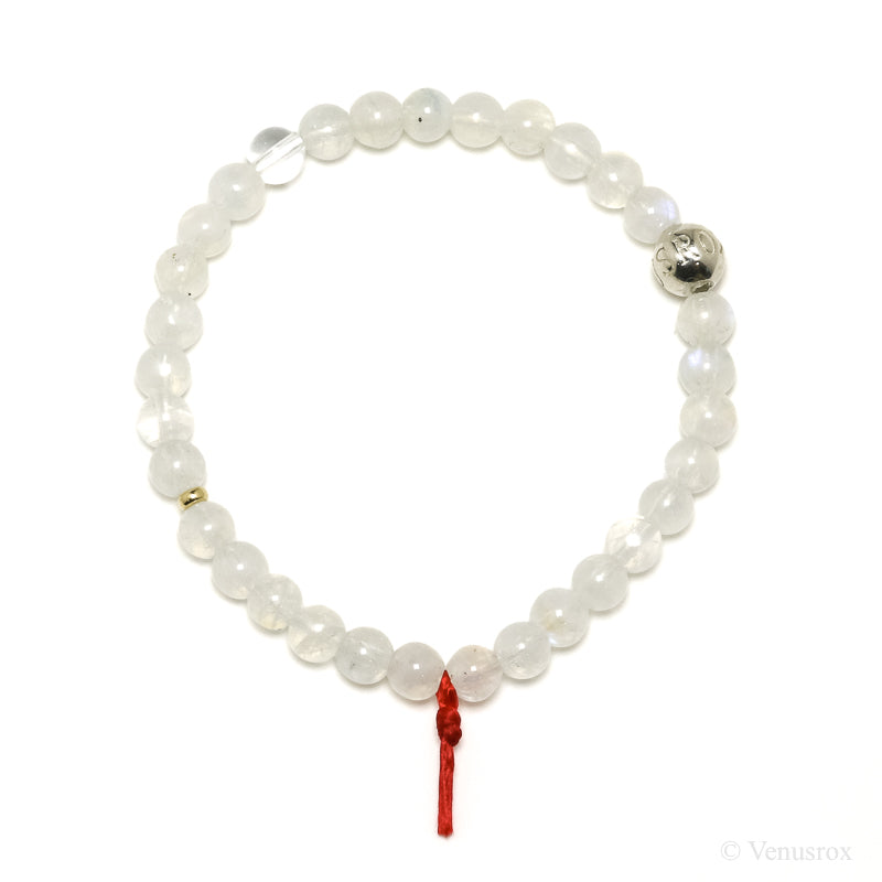 Rainbow Moonstone Bead Bracelet from India | Venusrox