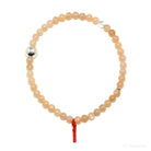 Peach Moonstone Bead Bracelet from India | Venusrox