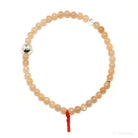 Peach Moonstone Bead Bracelet from India | Venusrox