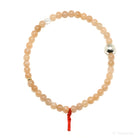 Peach Moonstone Bead Bracelet from India | Venusrox