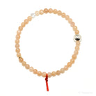 Peach Moonstone Bead Bracelet from India | Venusrox