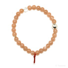 Peach Moonstone Bead Bracelet from India | Venusrox