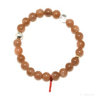 Peach Moonstone Bead Bracelet from India | Venusrox