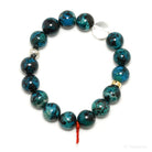 Chrysocolla with Shattuckite, Cuprite & Quartz Bracelet from Peru | Venusrox
