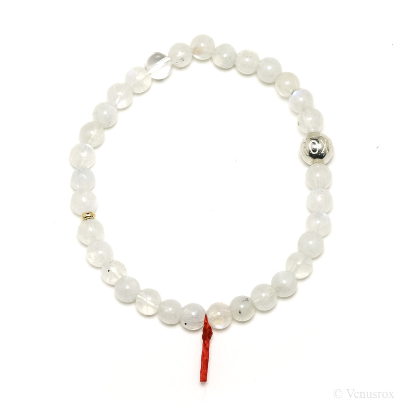 Rainbow Moonstone Bead Bracelet from India | Venusrox