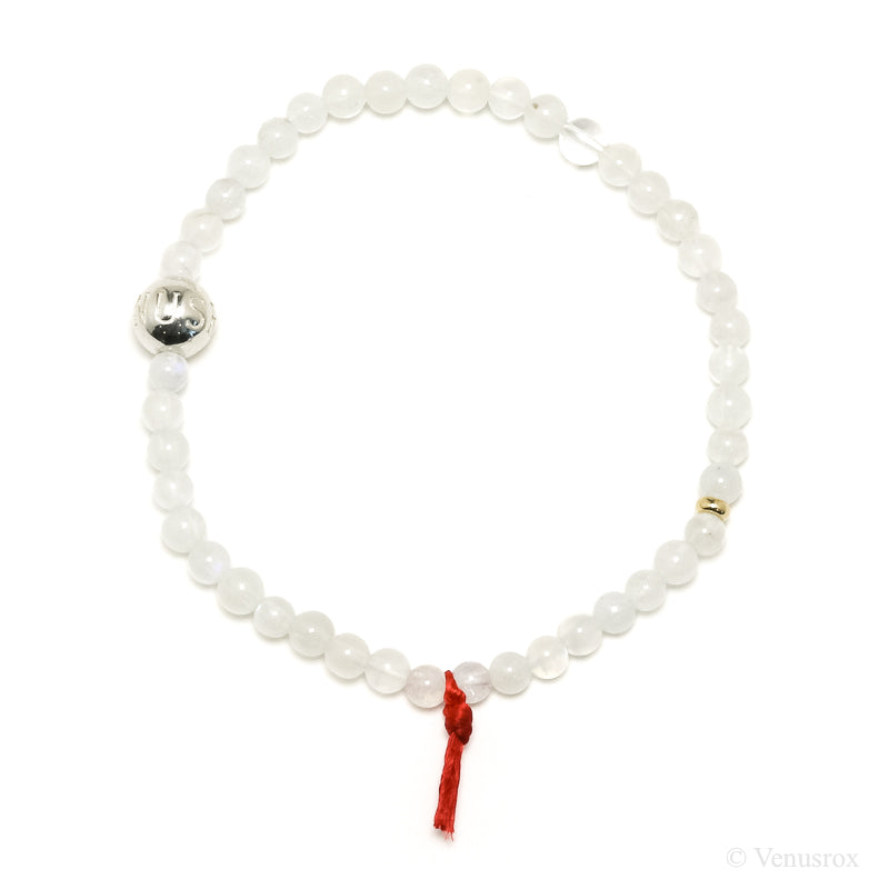 Rainbow Moonstone Bead Bracelet from India | Venusrox