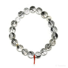 Tourmalinated Quartz Bead Bracelet from Brazil | Venusrox