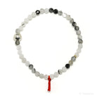 Tourmalinated Quartz Bead Bracelet from Brazil | Venusrox