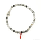 Tourmalinated Quartz Bead Bracelet from Brazil | Venusrox