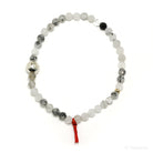 Tourmalinated Quartz Bead Bracelet from Brazil | Venusrox