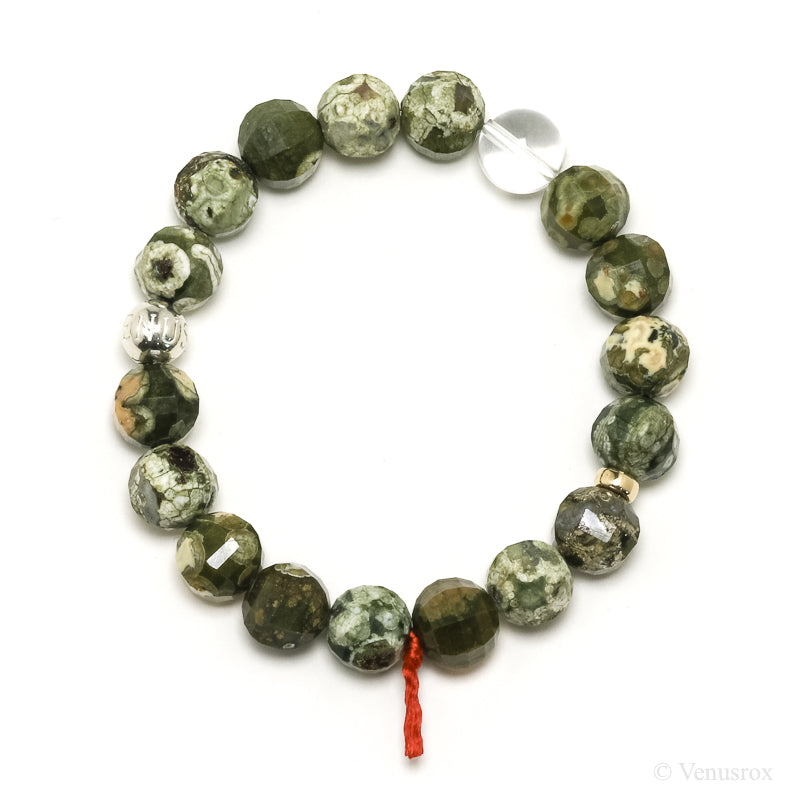 Rhyolite (Rainforest Jasper) Bead Bracelet from Australia | Venusrox